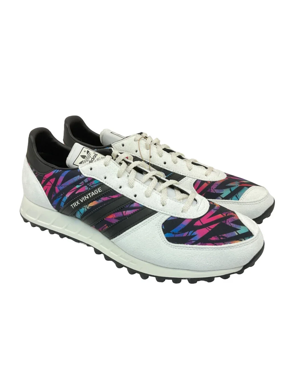 adidas Men's Low-Cut TRX Vintage Athletic Sneakers HQ9851 White/Multi Size 13M